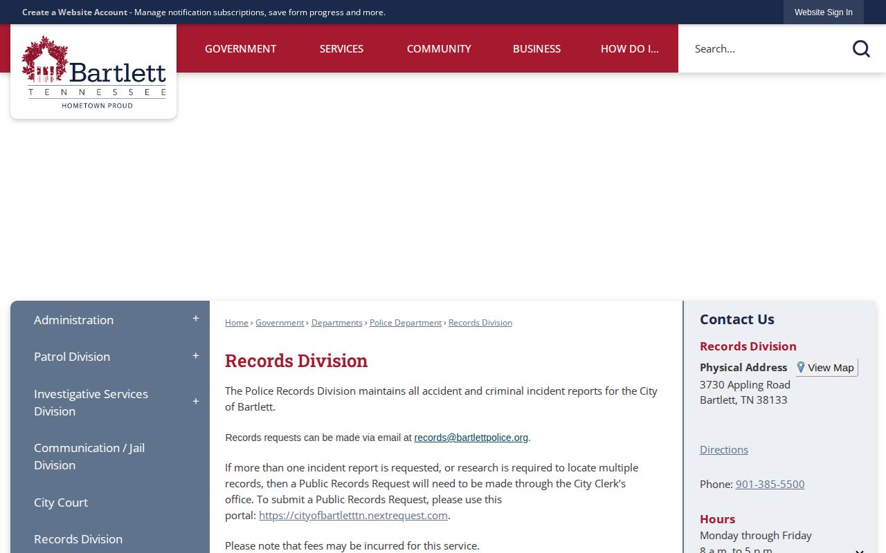 Bartlett recent arrest records request and active case limits